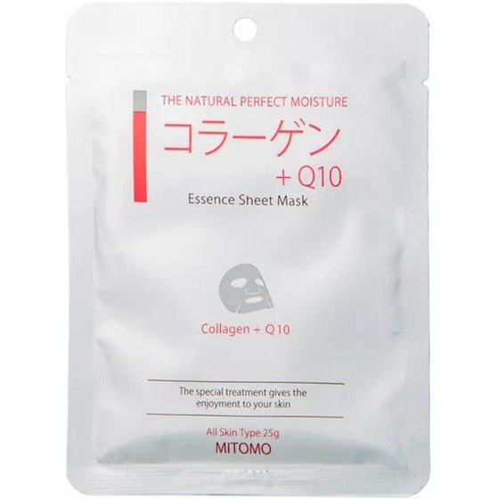 Mitomo Collagen & Q10 Essence Mask - (1172)