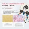 Mitomo Gold & Cherry Blossom Essence Mask - (1156)