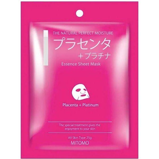 Mitomo Placenta & Platinum Facial Mask - (1168)