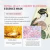 Mitomo Royal Jelly & Cherry Blossom Essence Mask - (1161)