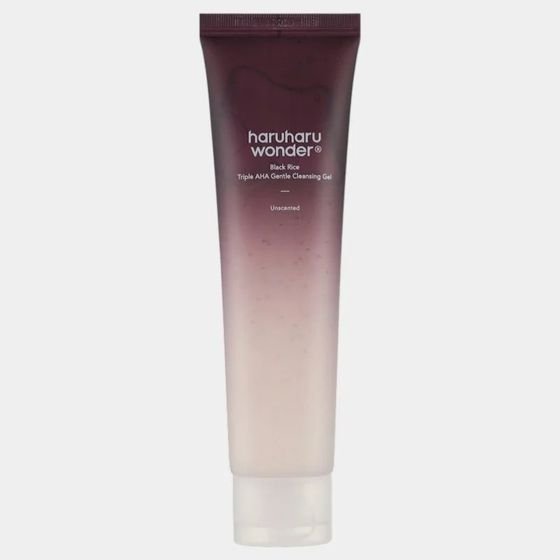 Haruharu Wonder Black Rice Triple AHA Gentle Cleansing Gel unscented 100ml - (1775)