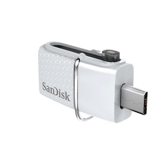 SANDISK SDDD2-032G-ME46W WHITE ULTRA DUAL USB DRIVE 3.0, 32GB