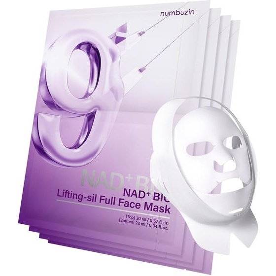 NUMBUZIN No9 Nad Bio Lifting Full Cover Facial Mask 4pcs x 26ml - (1201)