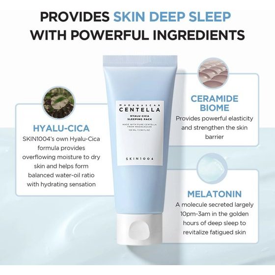 SKIN1004 Centella Hyalu-Cica Sleeping Pack 100ml - (0726)