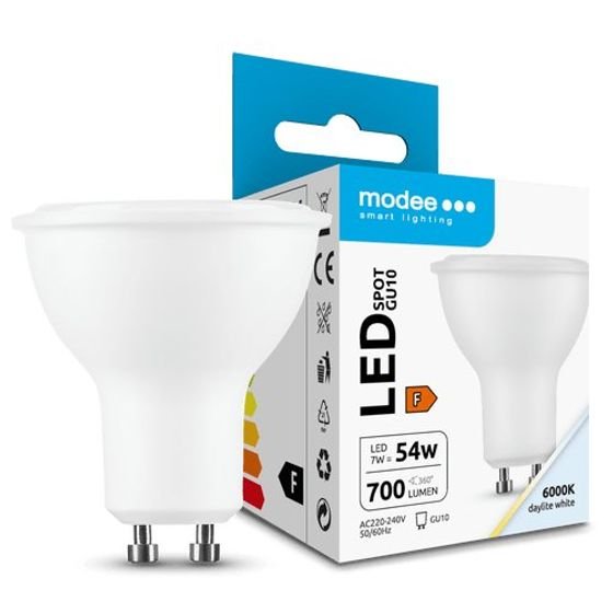 Modee Lighting ��������� Spot Led 7W GU10 6000K Erp - (ML-GU10P6000K7WN)