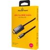 Powertech ������� USB-C �� Hdmi 4K/30Hz, 10 Gbps, 2m, ����� - (PTR-0210)