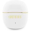 Guess Gold Line Glossy Classic Logo Tws Wireless Earphones White - (GUTWSG3HGECH)