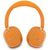 Guess Rectangle Metal Script Logo Enc Wireless Headphone Orange - (GUBHV28HGCSMO)