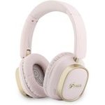 Guess Rectangle Metal Script Logo Enc Wireless Headphone Pink - (GUBHV28HGCSMP)