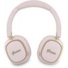 Guess Rectangle Metal Script Logo Enc Wireless Headphone Pink - (GUBHV28HGCSMP)
