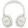 Guess Rectangle Metal Script Logo Enc Wireless Headphone White - (GUBHV28HGCSME)