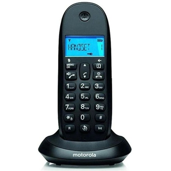 Motorola Cordless Landline Phone C1001CB+ Black - (107C1001CB+)