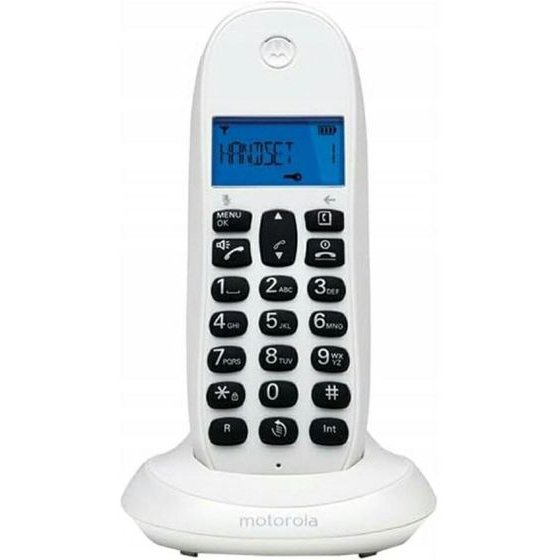 Motorola Cordless Landline Phone C1001CB+ White - (107C1001CBW+)