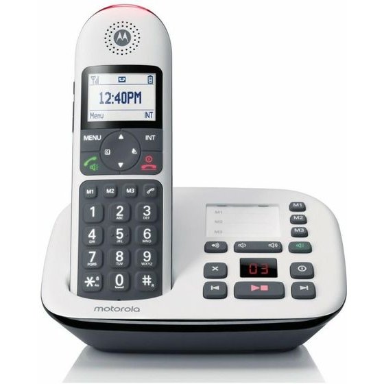 Motorola Cordless Landline Phone CD5011 White - (107CD5011EU)