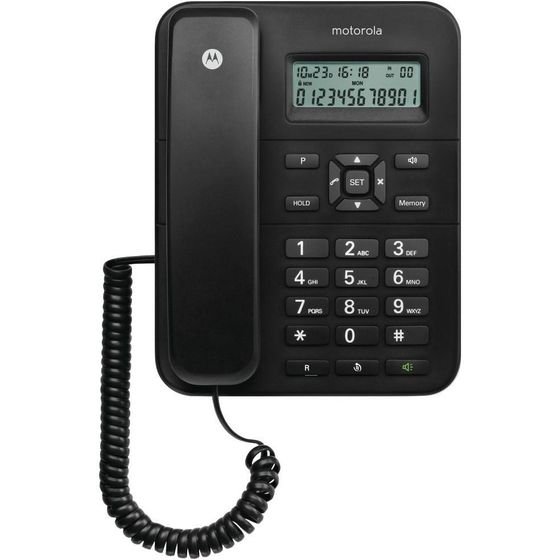 Motorola Cordless Landline Phone CT202 Black - (107CT202BLACK)