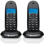 Motorola Set Of C1002CB+ Cordless Landline Phones Black 2 psc. - (107C1002CB+)