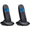 Motorola Set Of C1002CB+ Cordless Landline Phones Black 2 psc. - (107C1002CB+)