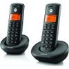 Motorola Set Of E202 Cordless Landline Phones 2 pcs. Black - (107E202)