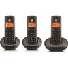 Motorola Set Of E203 Cordless Landline Phones 3 pcs. Black - (107E203)