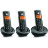 Motorola Set Of E203 Cordless Landline Phones 3 pcs. Black - (107E203)