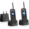 Motorola Set Of O202 Cordless Landline Phones 2 pcs. With Far Distance Antena Black - (107O202BL-EU)