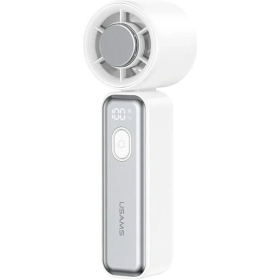 Usams Ice-Cooling Digital High-Speed Fan 2000mAh White - (ZB362FS02)