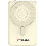 Verbatim Magnetic Wireless Powerbank `n` Go 15W 5000mAh 2xUSB-C Cable Gold - (32253)