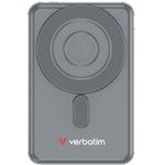 Verbatim Magnetic Wireless Powerbank `n` Go 15W 5000mAh 2xUSB-C Cable Grey - (32251)