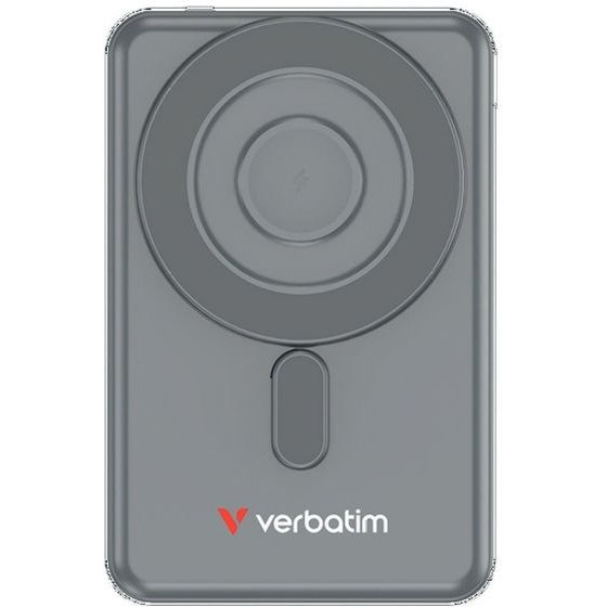 Verbatim Magnetic Wireless Powerbank `n` Go 15W 5000mAh 2xUSB-C Cable Grey - (32251)