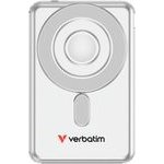 Verbatim Magnetic Wireless Powerbank `n` Go 15W 5000mAh 2xUSB-C Cable Silver - (32276)