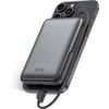 Ksix Powerpulse Wireless Magsafe Power Bank 10000 mAh, 22.5W PD, ������� �� Apple ��� Apple Watch ���� - (BPB10PD22INTSG)
