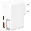 Ksix ��������� 1xUSB-A, 1xUSB-C, 65W, GaN, PPS, Power Delivery, �� ������������ ������� USB-C, ������ - (BCD65WB01)