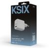 Ksix ��������� ����� �������, 1xUSB-A, 1xUSB-C, 45W, GaN, PPS, Power Delivery ������ - (BCD45GANACB)