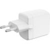 Ksix ��������� ����� �������, 1xUSB-A, 1xUSB-C, 45W, GaN, PPS, Power Delivery ������ - (BCD45GANACB)