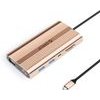 Orico Xdr 12-in-1 USB-C Docking Station USB-A USB-C Hdmi 4K Vga RJ45 Gigabit Pd 100W Sd And Microsd Card Reader - Rose Gold -XDR-X22-RG-Bp - (ORICO-XDR-X22-RG-BP)
