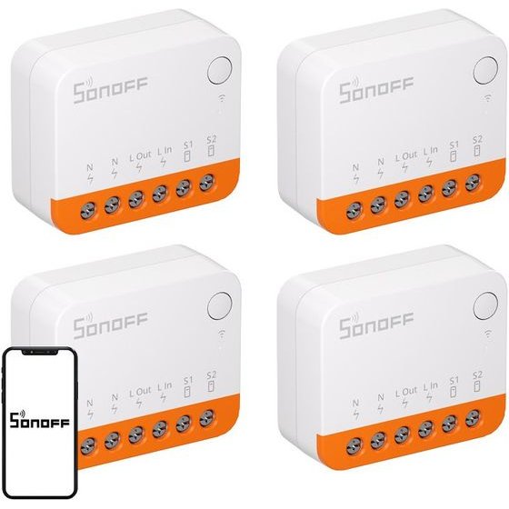 Sonoff MINIR4 (Extreme) ���������, ��� 4 �������� - (MINIR4 4Pack)