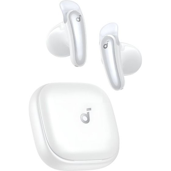 Anker - Wireless Earbuds Soundcore Liberty Buds - Half-in-ear, Bluetooth 6.1, Adaptive ANC, 4-Mic, Ldac - White - (D1200G21)