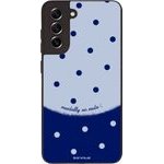 Sonique ���� Delulu Polka Era Series ��� Samsung Galaxy S21 Fe Blue Mentally