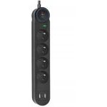 ART Extension Cord 4 Sockets + 2 x Usb A + Usb C FU810 1,5 m black