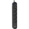 ART Extension Cord 4 Sockets + 2 x Usb A + Usb C FU815 3 m black