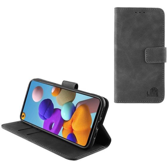 Lime Successories Lime Essential ���� Samsung A21s A217 6.5in Magnet Book Stand Clip GREY