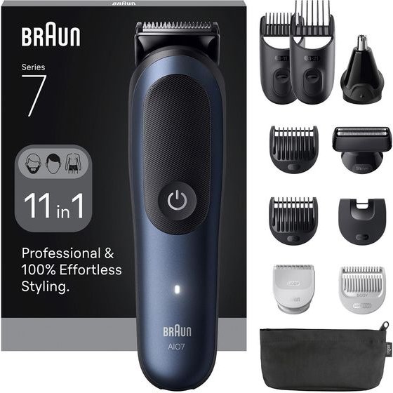 Braun Shaver All-in-One Series 7 AIO7540 / Black, Blue - (245036)