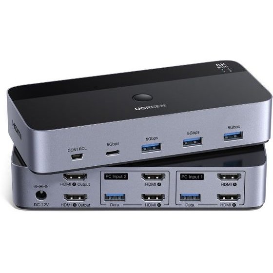 Kvm Switch 2 ������ USB/Hdmi Ugreen AK703 85100 - (AK703/85100)