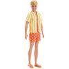 Mattel Barbie: Style - Ken Fashionistas Doll With Blond Hair, Yellow Polka-Dot Board Shorts With Yellow & White Striped Shirt #252 (JJN66)