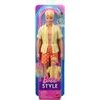 Mattel Barbie: Style - Ken Fashionistas Doll With Blond Hair, Yellow Polka-Dot Board Shorts With Yellow & White Striped Shirt #252 (JJN66)