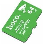 Hoco Memory Card Microsd 64GB Class 10 UH-1 U3 V30 A2 green