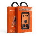 AR+Af Full Metal Tempered Glass For Iphone 17 Pro Max Orange OEM