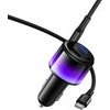 Hoco Car Charger Usb A + 2xUsb C Pd QC3.0 37W + Cable Usb C To C Z69A black