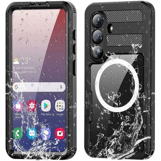 Shellbox Case For Samsung S26 Plus Waterproof Mars With Metal Ring black