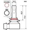 Lampa - ����� H10/HB3/HB4 12V PY20d/P20d/P22d 1550/900lm 6500K Halo Led Quick-Fit Hyper Series �� �������� ���� - 1 ���. (L5768.6) - (57686)